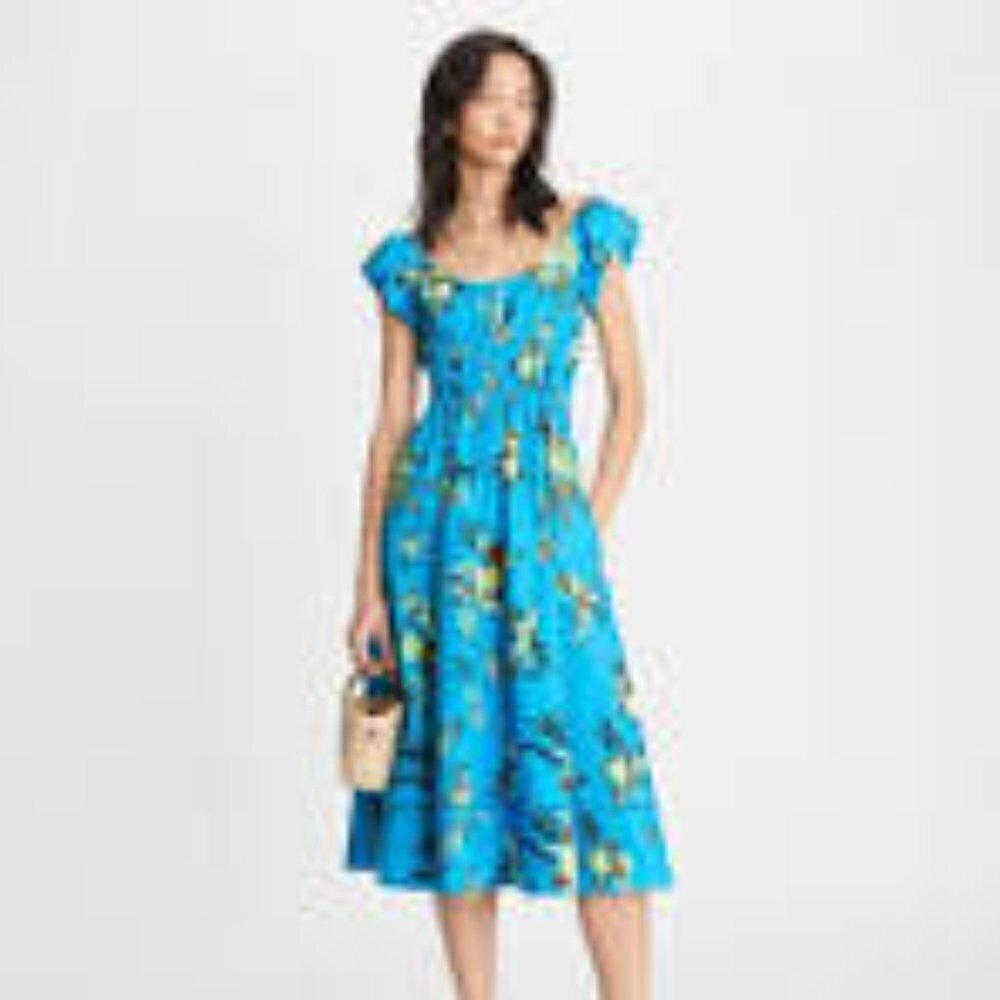 Tory Burch PRINTED SCOOP-NECK DRESS - Picture 5 of 15